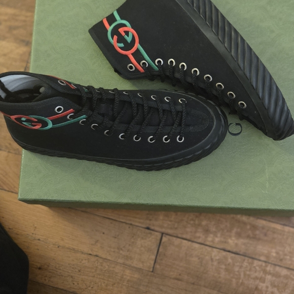 Gucci Other - Gucci Men's Black High-Top Sneakers